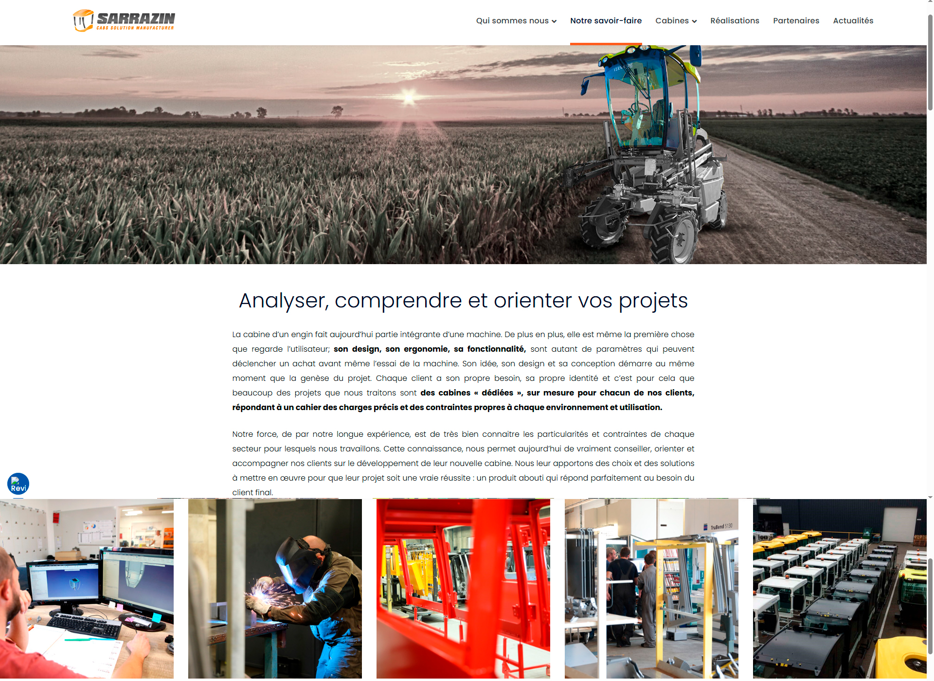 Sarrazin FKC — capture homepage